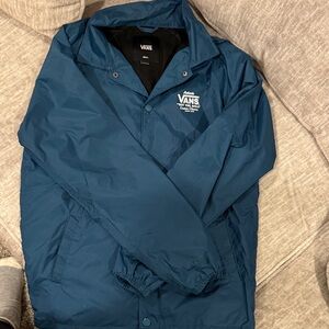 Vans Men's Teal Windbreaker Jacket